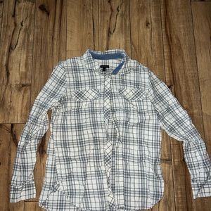 plaid button down shirt